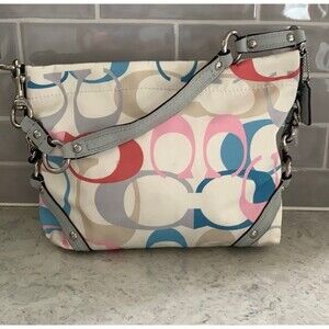 Coach Carly Signature Optic Shoulder Bag